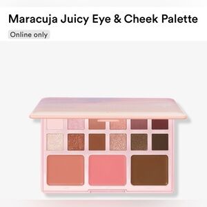 Tarte Maracuja Juicy Eye & Cheek Palette with Pink and Brown Shades NWT